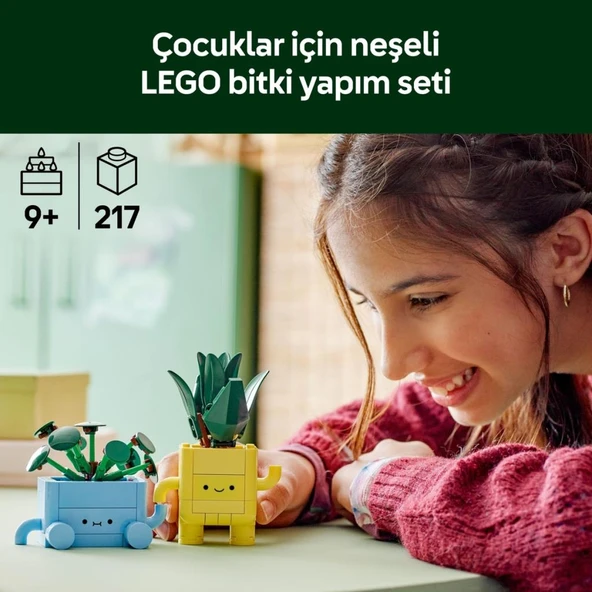 LEGO Botanicals 10349 Mutlu Bitkiler (217 Parça) - Resim 5