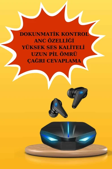 Kadınlar İçin Dokunmatik Ekran Akıllı Saat ve Gamer Kablosuz Bluetooth Kulaklık ANC Özelliği - Resim 5