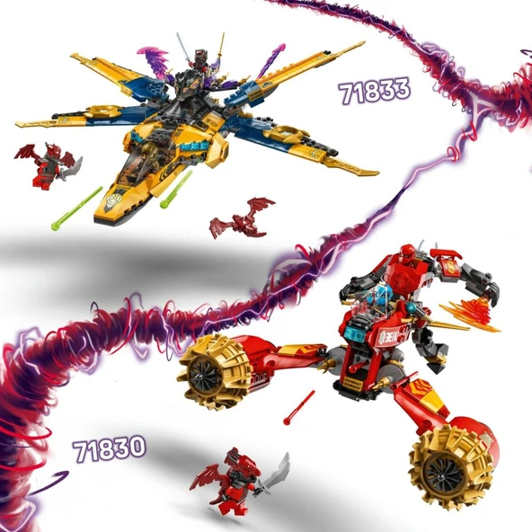 LEGO 71833 NINJAGO® Ras ve Arin'in Süper Fırtına Jeti - 10