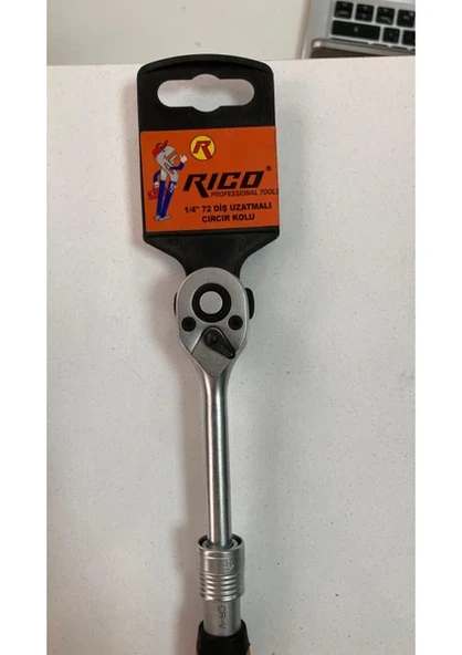 Rico 1/4'' Uzatmalı Cırcır Kolu 72 Diş - 2