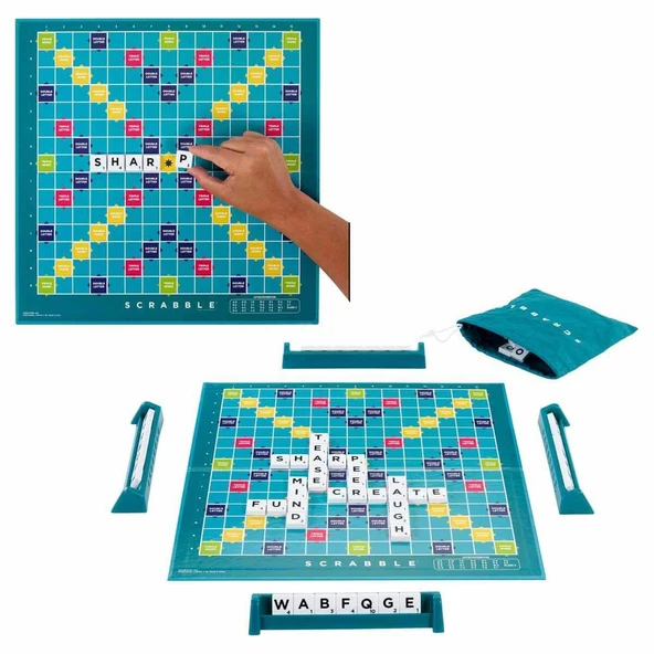 Scrabble Classic 2'si 1 Arada İngilizce HWD43 - 4