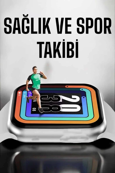 Akıllı Saat Amoled Ekran Yeni Nesil Bluetooth Bağlantılı - Resim 5