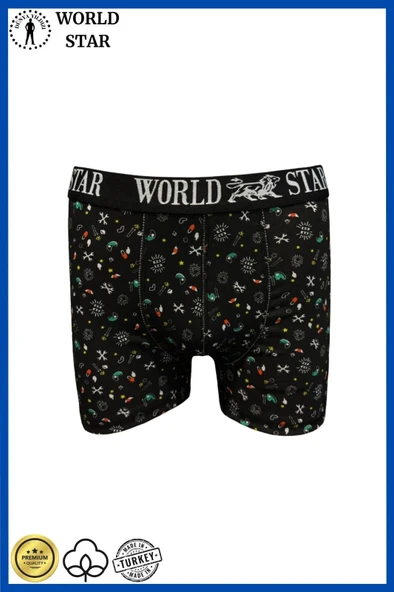Litae Likralı Pamuklu Renkli Erkek Boxer - 1