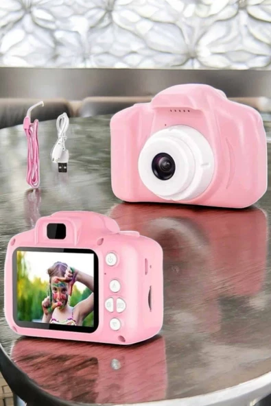 Çocuk Kamerası Dijital 1080P HD Kaliteli Mini Fotoğraf Makinesi Profesyonel - Resim 5