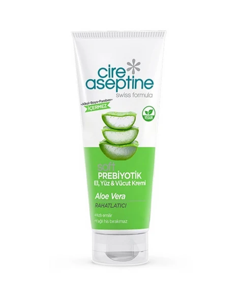Cire Aseptine Soft Prebiyotik Aloe Vera El Yüz ve Vücut Kremi 200 Ml ürün görseli