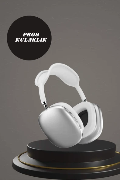 Kulak Üstü P9 Kablosuz Bluetooth Kulaklık ve 7 Kordonlu Akıllı Saat - Resim 4