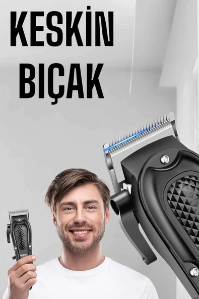 Sıfır Tıraş Makinesi Dijital Göstergeli Paslanmaz Çelik Bıçaklı Taşınabilir - 5