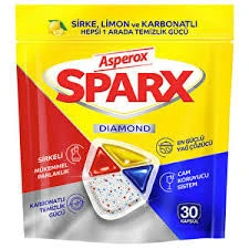 Asperox Sparx Bulaşık Makinesi Deterjanı 30 Tablet - 1