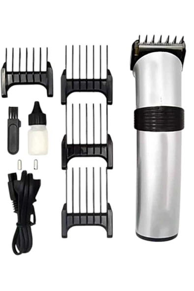 4 Taraklı Taşınabilir Profesyonel Saç ve Sakal Kesme Tıraş Makinesi - Resim 3