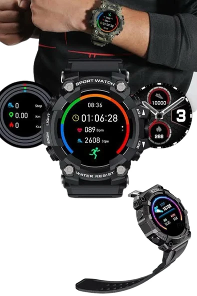 Yeni Nesil Akıllı Saat Bluetooth Bağlantılı Su Geçirmez Android ve İOS Uyumlu - Resim 4