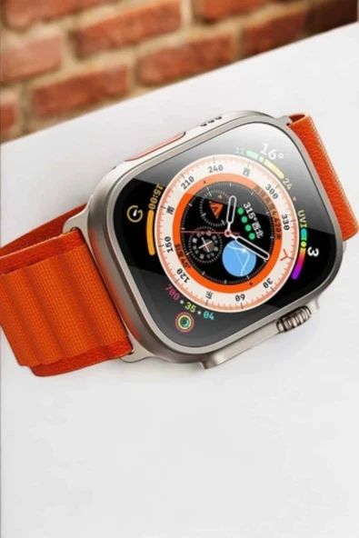 Bluetooth Bağlantılı 49MM Dokunmatik Akıllı Saat Sağlık ve Spor Takip Özellikli - Resim 3