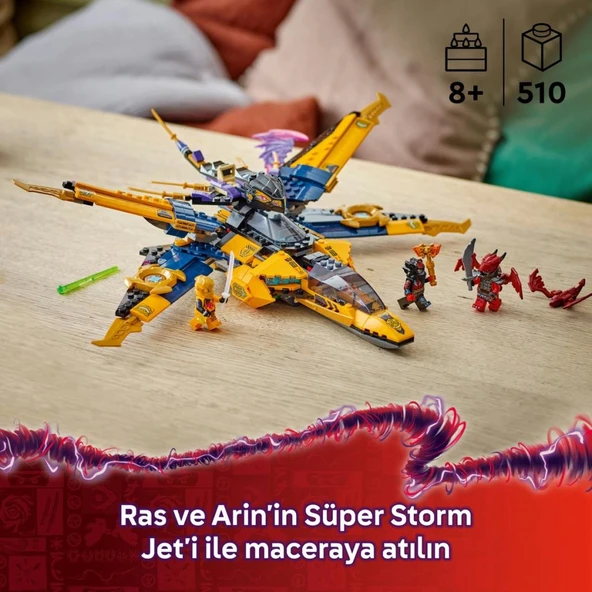 LEGO 71833 NINJAGO® Ras ve Arin'in Süper Fırtına Jeti - 5