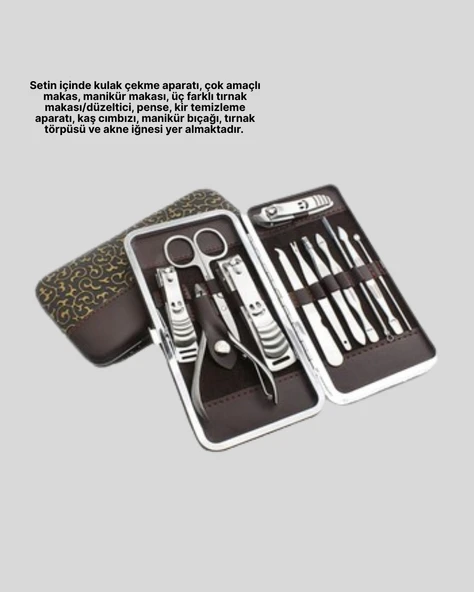 Tüm İhtiyaçlara Uygun Taşınabilir Manikür & Pedikür Seti - 4