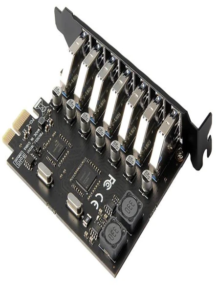 Pci-E Express 7 Port USB 3.0 Hub Çoklayıcı Çoğaltıcı Çevirici - Resim 4