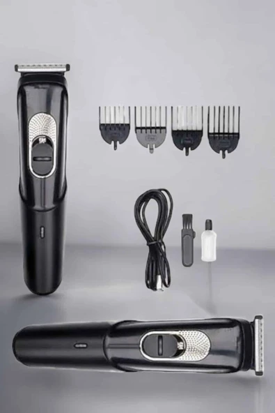 Saç Sakal Vücut Şarjlı Kablosuz Tıraş Makinesi Profesyonel Paslanmaz Çelik - 3