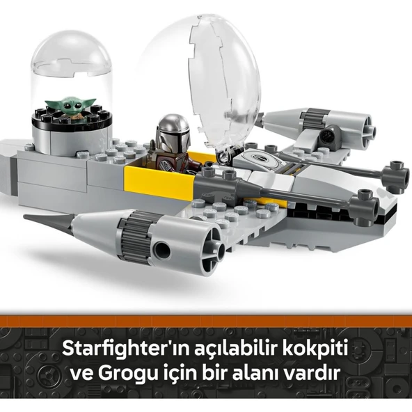 LEGO 75410 Star Wars: The Mandalorian Mando ve Grogu’nun N-1 Starfighter’ı 75410 - Resim 9