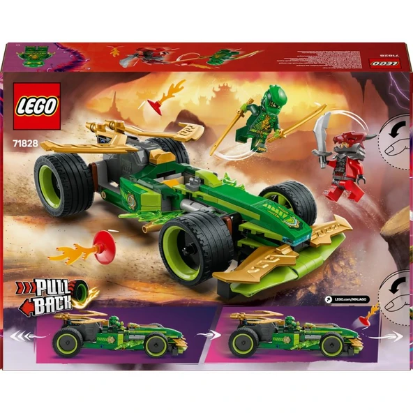 LEGO 71828 NINJAGO® Lloyd'un Çek-Bırak Yarış Arabası - Resim 4