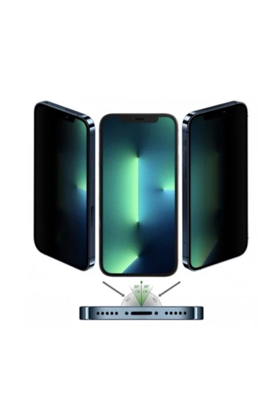 Iphone 12 Mini Mat Hayalet Ekran Gizli Privacy Tam Kaplayan Kırılmaz Cam Seramik Nano Ekran Koruyucu - 2