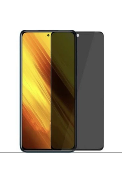 Xiaomi Poco X3 Nfc Mat Hayalet Ekran Gizli Privacy Tam Kaplayan Kırılmaz Cam Seramik Ekran Koruyucu - 3