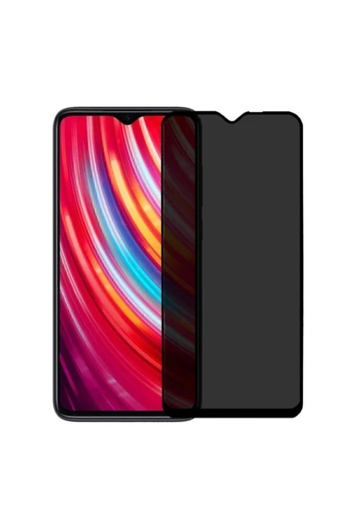 Xiaomi Redmi Note 8 Pro Gizlilik Filtreli Privacy Mat Seramik Hayalet Ekran Koruyucu Yandan Görünmez