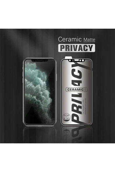 Xiaomi Redmi Note 8 Pro Gizlilik Filtreli Privacy Mat Seramik Hayalet Ekran Koruyucu Yandan Görünmez - 4