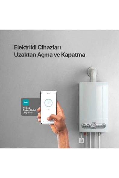 Akım Korumalı Uygulamalı 16a Wi-fi Akıllı Priz Akıllı Tasarruf Prizi Çocuk Kilidi Tüketim Takip - 3