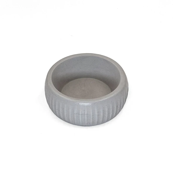 Mikopet Organik Seramik Mama Kabı Gri - Resim 5