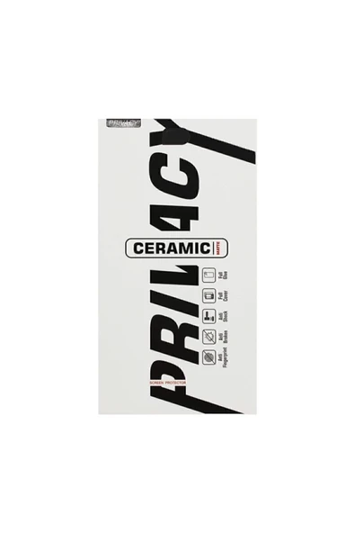 Xiaomi Redmi Note 8 Pro Gizlilik Filtreli Privacy Mat Seramik Hayalet Ekran Koruyucu Yandan Görünmez - 6