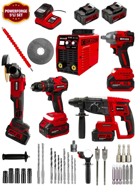 Alman Profosyonel Turbo Kaynak Makinesi Süper 4'lü Set