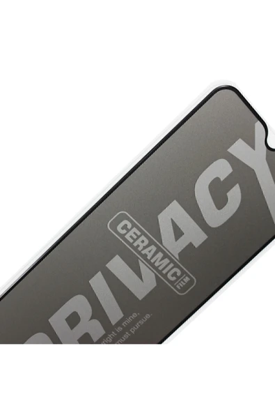 Xiaomi Redmi Note 8 Pro Gizlilik Filtreli Privacy Mat Seramik Hayalet Ekran Koruyucu Yandan Görünmez - 2