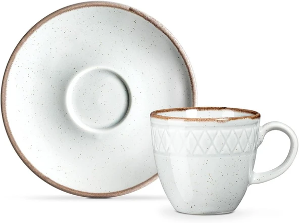 Madame Coco Antique 6 'lı kahve fincan seti - Resim 2