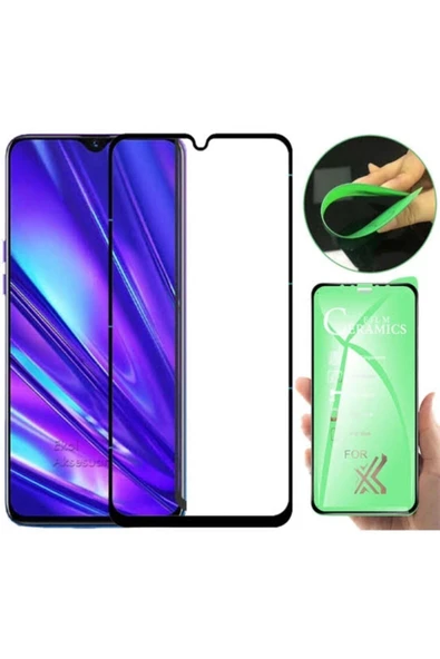 Xiaomi Redmi 9c Uyumlu Seramik Ultra Nano Cam Esnek Tam Full Kaplayan Kırılmaz Ekran Koruyucu - 2
