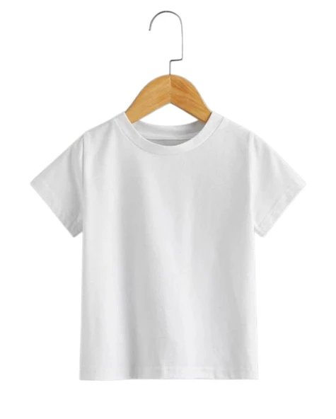 Çocuk Beyaz Kısa Kol T-shirt ürün görseli