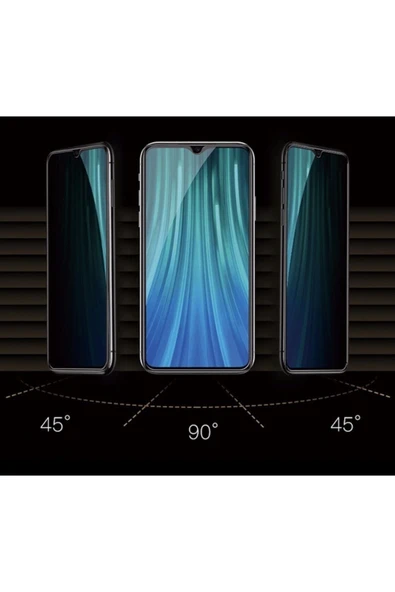 Oppo A91 Hayalet Ekran Privacy Gizlilik Tam Kaplayan Kırılmaz Koruyucu Cam - Resim 5