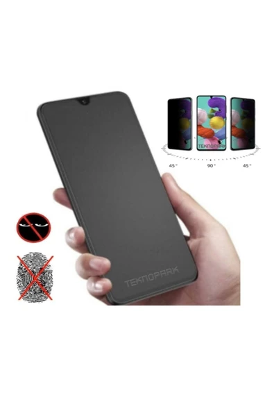 Xiaomi Poco X3 Nfc Mat Hayalet Ekran Gizli Privacy Tam Kaplayan Kırılmaz Cam Seramik Ekran Koruyucu