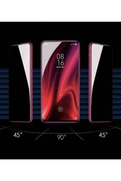 Samsung A02s Uyumlu Hayalet Ekran Privacy Gizlilik Tam Kaplayan Kırılmaz Koruyucu Cam hypr113 - 4