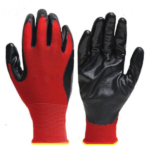 Ergonomik Kullanımı Rahat Nitril Bahçe Eldiveni (1 Çift) - 5