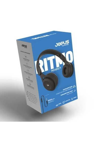 Ritmo 3.5 Mm Kablolu Kulak Üstü Kulaklık Mikrofonlu - 4