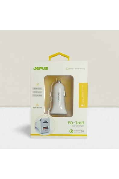 Universal Jo-a7 Troff Usb / Pd Araç Şarj Başlığı 20w ürün görseli