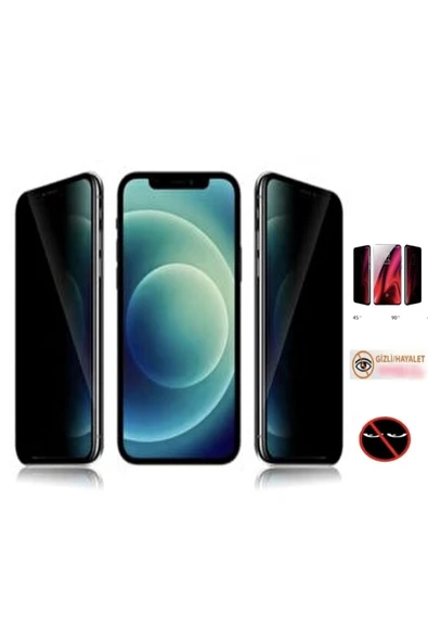 Samsung A02s Uyumlu Hayalet Ekran Privacy Gizlilik Tam Kaplayan Kırılmaz Koruyucu Cam hypr113 - 1
