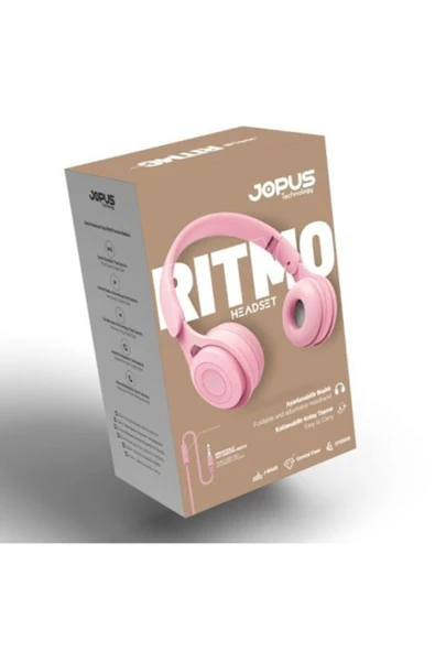 Ritmo 3.5 Mm Kablolu Kulak Üstü Kulaklık Mikrofonlu - 2