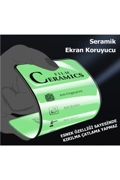 Oppo A55 Ekran Koruyucu Seramik Nano Cam Esnek Tam Full Kaplayan Kırılmaz - 3