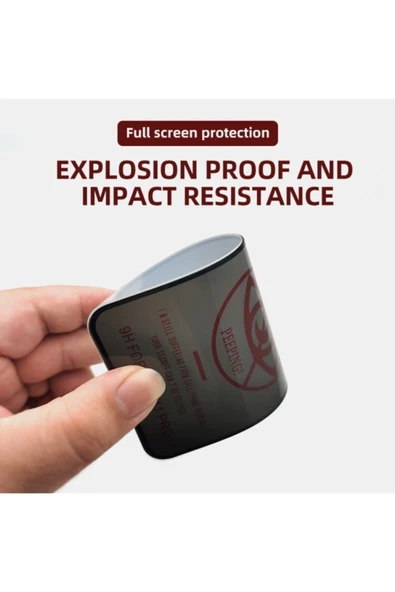 Xiaomi Redmi Note 8 Pro Gizlilik Özellikli Hayalet Tam Kapatan Ekran Koruyucu - 2