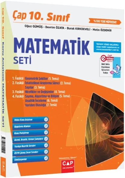 10. Sınıf Matematik Anadolu Seti Çap Yayınları ürün görseli 1