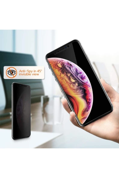 Iphone X Privacy Kavisli Gizlilik Filtreli Ekran Koruyucu - 4