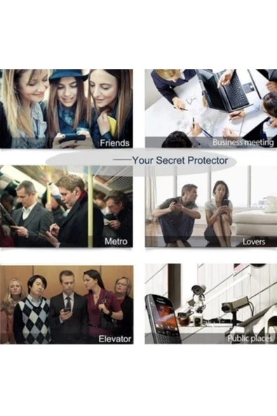 Vivo Y20i Hayalet Privacy Gizlilik Filitreli Görünmez Tam Kaplayan Kırılmaz Cam Ekran Koruyucu - 6