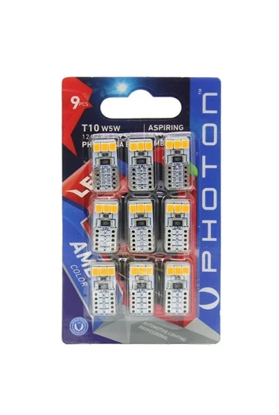 Photon Led B9 Blister Turuncu Led 9 Adet Ph7010na - Resim 2
