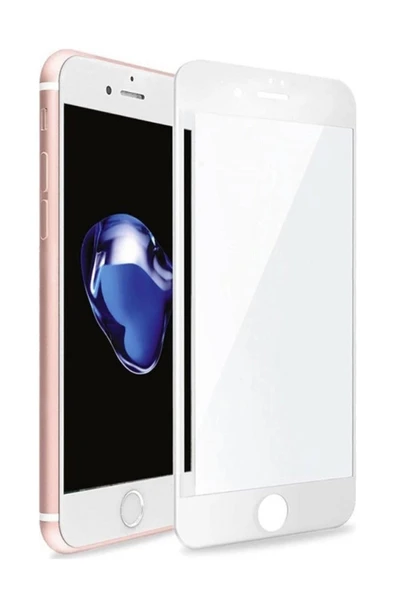 Uyumlu Iphone 7 Seramik Nano Beyaz Esnek Tam Full Kaplayan Kırılmaz Cam Ekran Koruyucu ürün görseli
