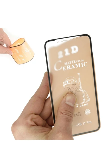 General Mobile Gm 20 Uyumlu Mat Seramik Nano Kırılmaz Cam Tam Kaplayan Ekran Koruyucu - Resim 3