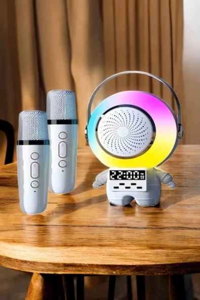 Çocuklara Özel Kablosuz Bluetooth Bağlantılı Karaoke Mikrofon - 2